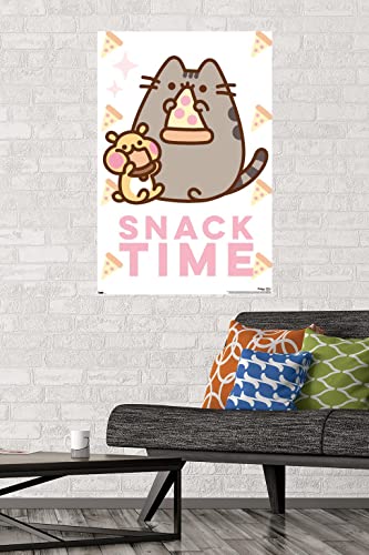 Trends International Pusheen - Snack Time Wall Poster, 22.375" x 34", Unframed Version