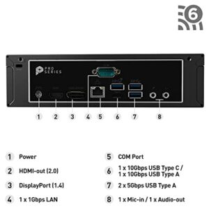 MSI PRO DP21 12M-407US Mini PC Business Desktop, Intel Core i3-12100, Intel UHD 730 Graphics, 8GB Memory, 250GB M.2 SSD, WiFi 6, Windows 11 Home, 4K Dual Display Support, USB Type-C, HTPC 2022