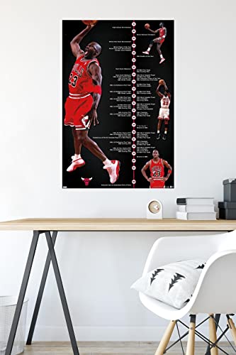 Trends International Michael Jordan - Timeline Wall Poster, 22.375" x 34", Unframed Version