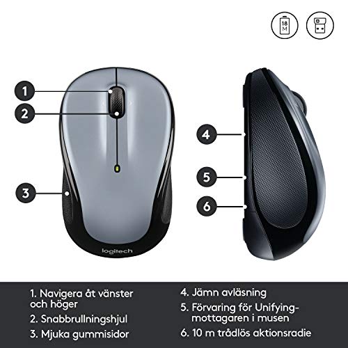 Logitech M325 910-002334 Wireless Mouse Silver
