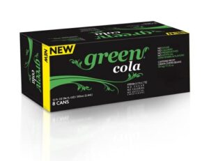 green cola – sugar free, zero calories, naturally sweetened with 100% stevia leaf extract, carbonated soda, 100% cola taste, 12 fl oz each can – pack of 8