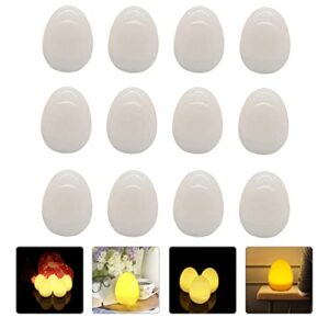 Veemoon Wedding Decor 24 Pcs Egg Shaped Egg Candle Light Egg tealight Egg Tea Light Tealight Candle Light Dining Table Decor