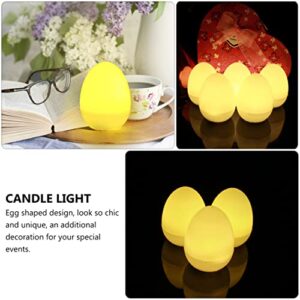 Veemoon Wedding Decor 24 Pcs Egg Shaped Egg Candle Light Egg tealight Egg Tea Light Tealight Candle Light Dining Table Decor