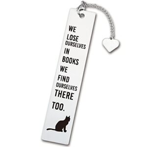 we lose ourselves in books funny inspirational bookmark gifts for women, bookmarks for daughter bookworm sister girl book friend sister gifts friendship gifts