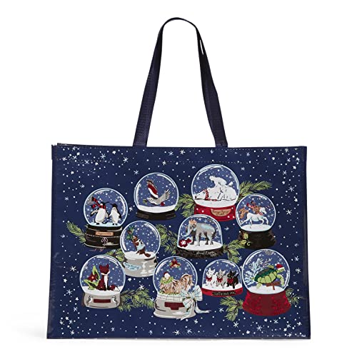 Vera Bradley Women's 4 Piece Market Tote Bag Set, Snow Globes, One Size