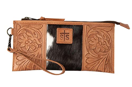 STS Ranchwear Tooled Leather Yipee Kiyay Clutch STS38390