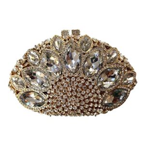 debimy crystal evening bags and clutches wedding rhinestone handbags for women formal party clutch purse gold