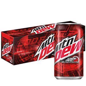 mountain dew, code red, cherry, 12 oz (pack of 12)