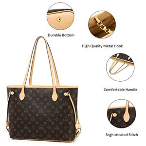 Tote Bags for Women Fashion Handbags Shoulder Bag Top Handle Satchel Purses Sets 2PCS