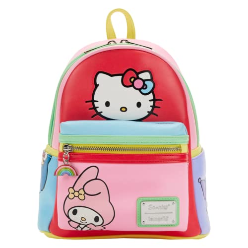 Loungefly Sanrio Hello Kitty and Friends Color Block Womens Double Strap Shoulder Bag Purse