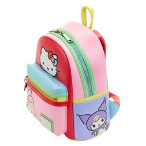 Loungefly Sanrio Hello Kitty and Friends Color Block Womens Double Strap Shoulder Bag Purse