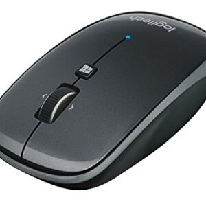 Logitech M557 Bluetooth Mouse – Wireless Mouse with 1 Year Battery Life, Side-to-Side Scrolling, and Right or Left Hand Use with Apple Mac or Microsoft Windows Computers and Laptops, Gray