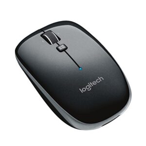 Logitech M557 Bluetooth Mouse – Wireless Mouse with 1 Year Battery Life, Side-to-Side Scrolling, and Right or Left Hand Use with Apple Mac or Microsoft Windows Computers and Laptops, Gray