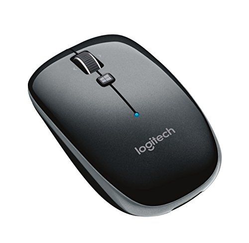 Logitech M557 Bluetooth Mouse – Wireless Mouse with 1 Year Battery Life, Side-to-Side Scrolling, and Right or Left Hand Use with Apple Mac or Microsoft Windows Computers and Laptops, Gray