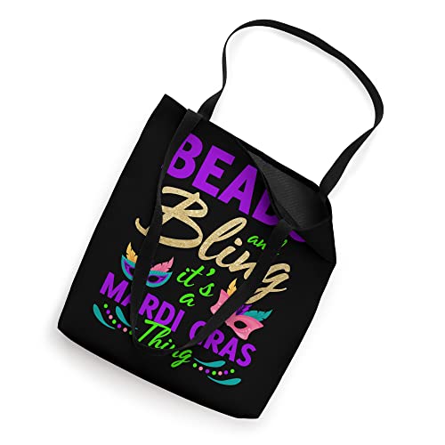 Beads And Bling Its A Mardi Gras Thing Carnival Tote Bag