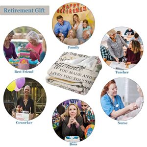 Ivivis Retirement Gifts for Women 2023, Retired Gifts for Women, Happy Retirement Gifts for Teachers Nurses Mom Grandma Friend, Farewell Gifts for Coworkers Boss, Retirement Throw Blanket 60"x 50"