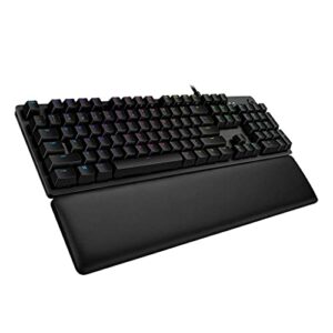 logitech g513 carbon lightsync rgb mechanical gaming keyboard with gx red switches – linear (renewed)