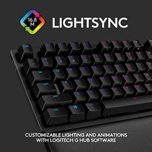 Logitech G513 Carbon LIGHTSYNC RGB Mechanical Gaming Keyboard with GX Red Switches - Linear (Renewed)