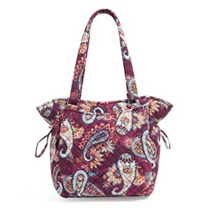 vera bradley women’s cotton glenna satchel purse, paisley jamboree – recycled cotton, one size