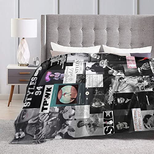 Styles Blanket Singer Plush Soft Throw Blankets for Bedroom Sofa Living Room Throws 50"X40"