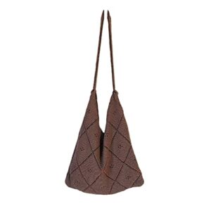 ms shea may tote bag aesthetic fairy grunge hobo knitted bag hippie purse cottagecore accessories fairycore aesthetic brown
