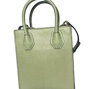 Michael Kors Mercer Extra-Small Pebbled Leather Crossbody Bag (light Sage)