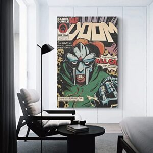 ENYPOLIS MF Doom Retro Posters & Prints on Canvas Wall Art Poster for Room Decor Unframe 12x18inch(30x45cm)