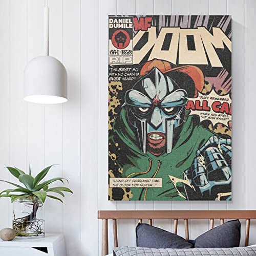 ENYPOLIS MF Doom Retro Posters & Prints on Canvas Wall Art Poster for Room Decor Unframe 12x18inch(30x45cm)