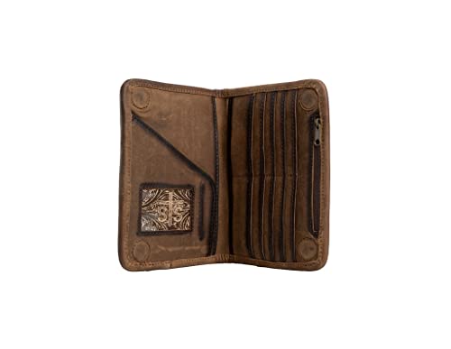 STS Ranchwear Sioux Falls Magnetic Wallet, Brown, STS38348