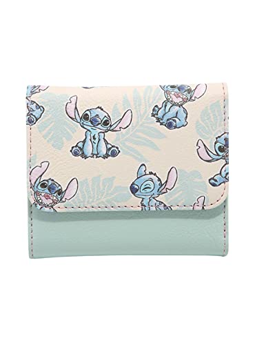 Loungefly Disney Lilo & Stitch Tropical Leaves Mini Wallet