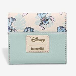 Loungefly Disney Lilo & Stitch Tropical Leaves Mini Wallet