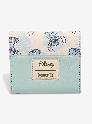 Loungefly Disney Lilo & Stitch Tropical Leaves Mini Wallet