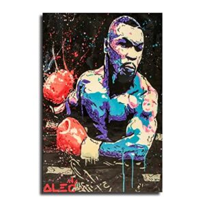 cjq alec-monopolys boxing tyson poster decorative painting canvas wall art living room posters bedroom painting 16x24inch(40x60cm)