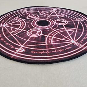 Full Metal Transmutation, Circle Cool, Japanese Anime Manga, Floor Rug, Anime Rug, Doormat, Anime, Chair Mats, FMA Transmutation, Anime Rugs (3.6 ft / 43" / 110 cm)