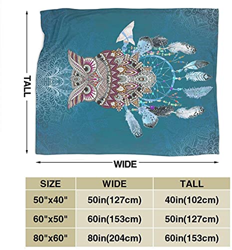 Thinye Throw Blanket Super Soft Comfy Micro Fleece Fuzzy Blanket Decorative Blanket for Bed Couch Chair Living Room(60''×50'')