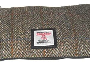 Real Harris Tweed Scotland Clutch Bag - Green Herringbone