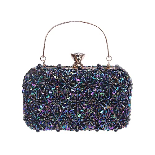 FUKZTE Women Clutch Banquet Evening Crossbody Handbag Glitter Clutch Purse Women's Evening Handbags,Multicoloured