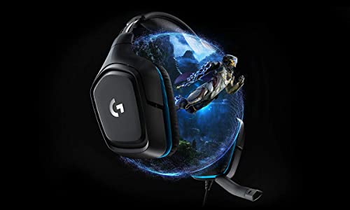Logitech G432 DTS:X 7.1 Surround Sound Wired PC Gaming Headset (Leatherette) (Renewed)