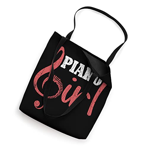 Piano Girl Funny Music Player Musician Graphic Tote Bag