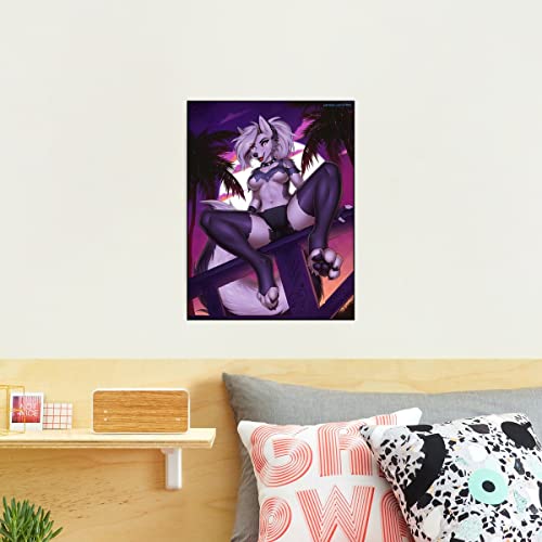 So Sexy Loona Poster, Helluva Boss Loona Poster, Aesthetic Wall Art Print Trending Posters Canvas for Home College Dorm Room Decor, Gifts for Fans Family And Friends, 24 x 36 Inch