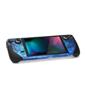 PlayVital Full Set Skin for Steam Deck, Decal Stickers for Steam Deck Handheld Gaming PC - Blue Nebula