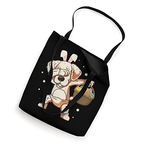 Adorable Happy Easter Tee Dabbing Rottweiler Easter Eggs Tote Bag