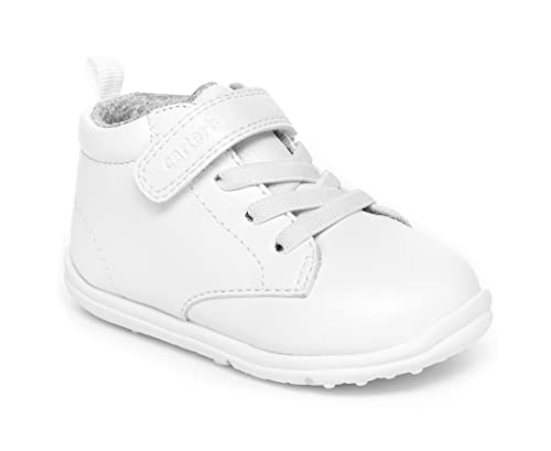 Carter's baby boys Charlie-p First Walker Shoe, White, 2.5 Infant US