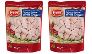 tyson premium chunk white chicken breast, 7 oz (pack of 2)