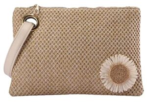 crossbody bags for women wristlet wallets purses for women straw tote handbag flower beach bag hobo bag 2023