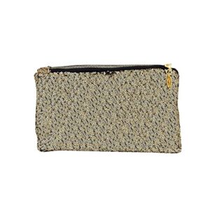 huai chao sequins clutch purse women stylish party cocktail handbag cell phone cotton bag golden, 0