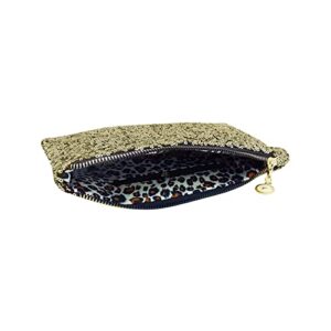 HUAI CHAO Sequins Clutch Purse Women Stylish Party Cocktail Handbag Cell Phone Cotton Bag Golden, 0