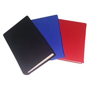 School Book Covers – 6 Frustration Free, Long Lasting Stretchable Fabric Jumbo Book Covers with 3 Post It Pads. Jumbo 9" x 12". Fit Textbooks. Perfect for School and Gifts.