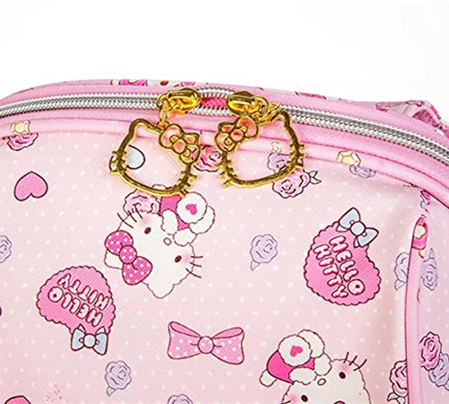 Cute Cartoon Backpack Purse for Girls, 13 Inch Soft PU Leather Top-Handle Fashion Travel Daypack Bags