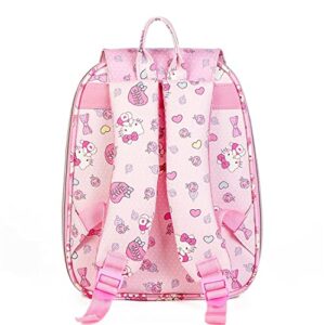 Cute Cartoon Backpack Purse for Girls, 13 Inch Soft PU Leather Top-Handle Fashion Travel Daypack Bags